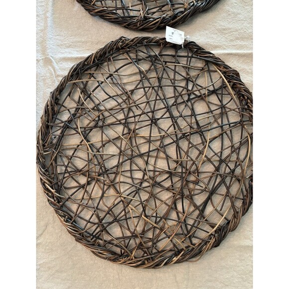 Juliska Willow Placemats Set of 4 Natural Table Scapes - Picture 2 of 6
